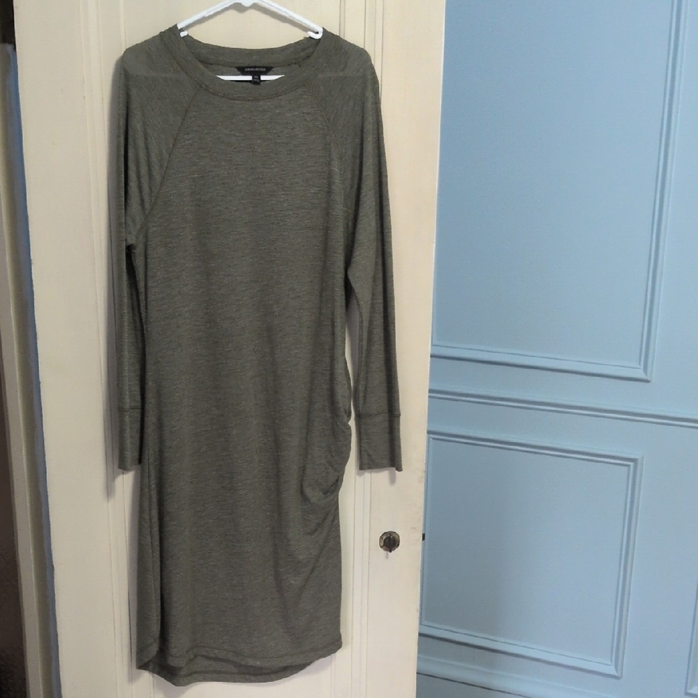 Banana Republic Long Sleeve Gray Dress